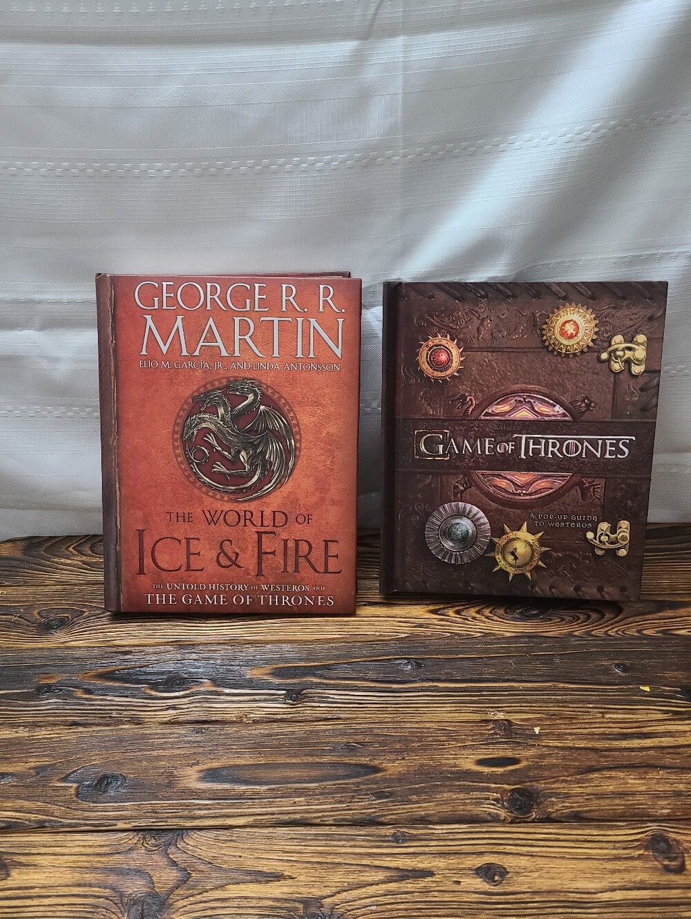 The Game of Thrones Books - The World of Ice & Fire and Pop Up Guide To Westeros